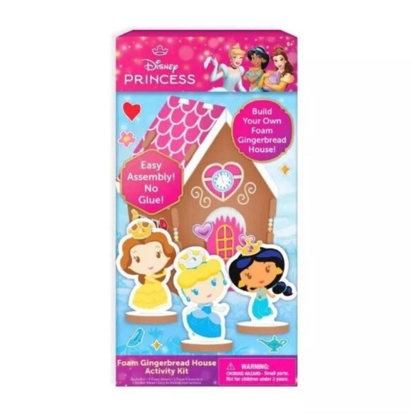 Disney Other - Disney Princess Foam Gingerbread House Kit 2024 Kids Holiday Fun Gift NIB